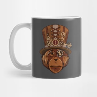 Steampunk Animal Orangutan Vintage Art Gift Mug